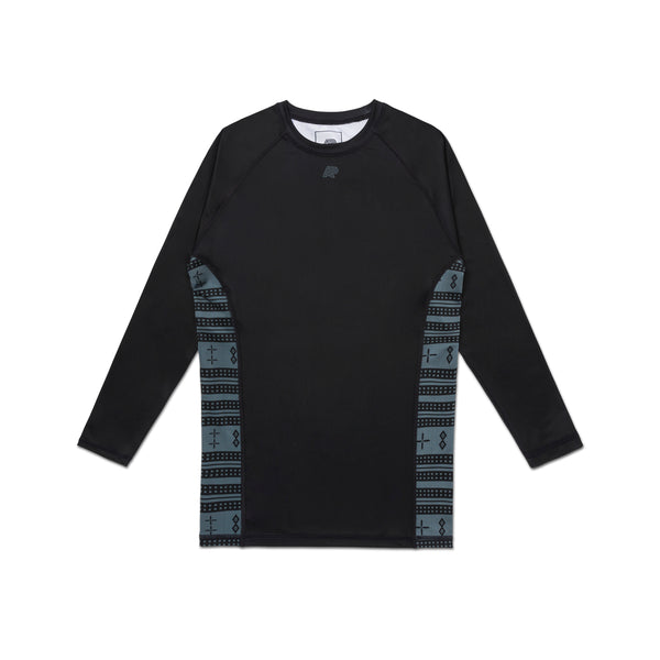 A&P THAQAFA LS RASHGUARD BLACK