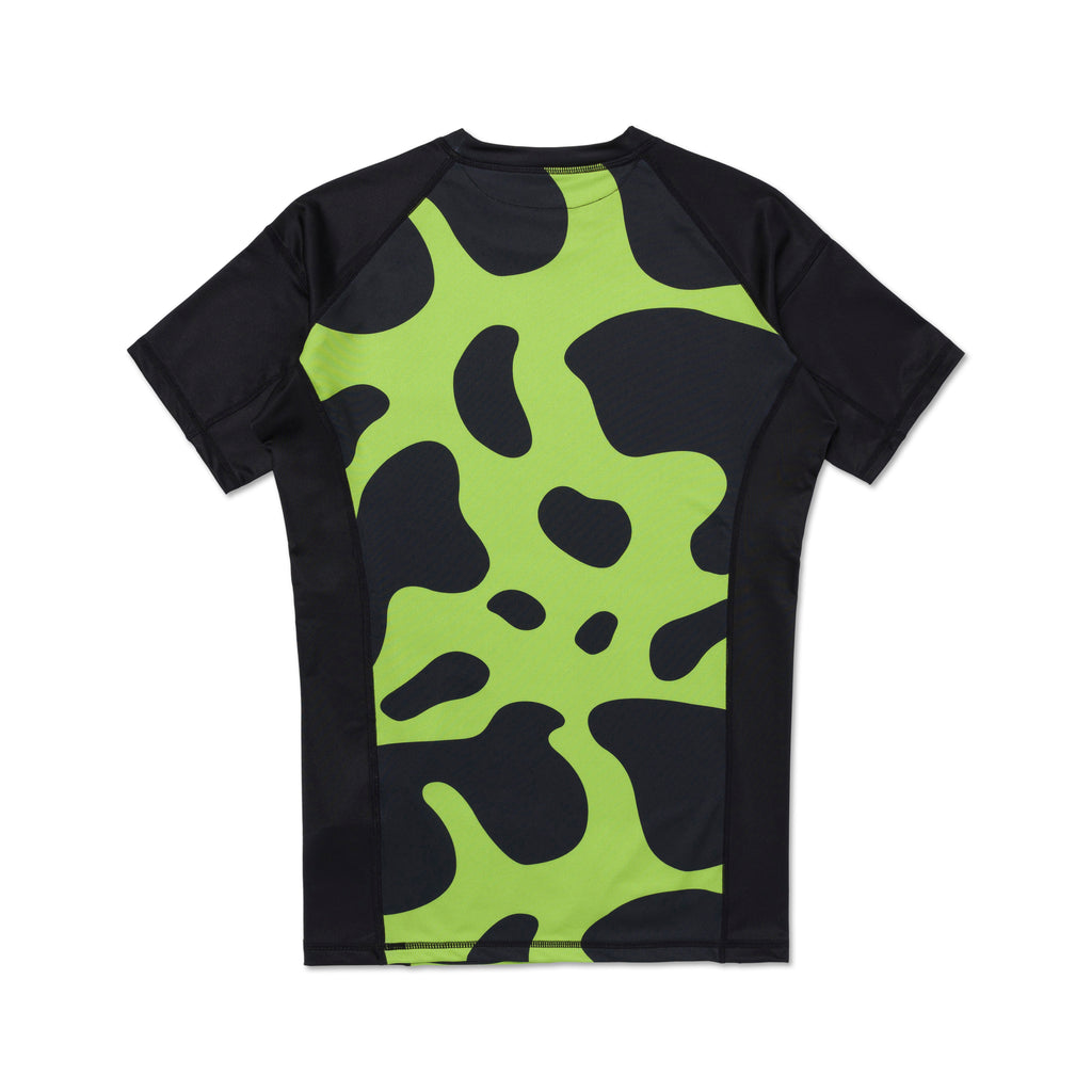 A&P DART CAMO SS RASHGUARD BLACK/GREEN