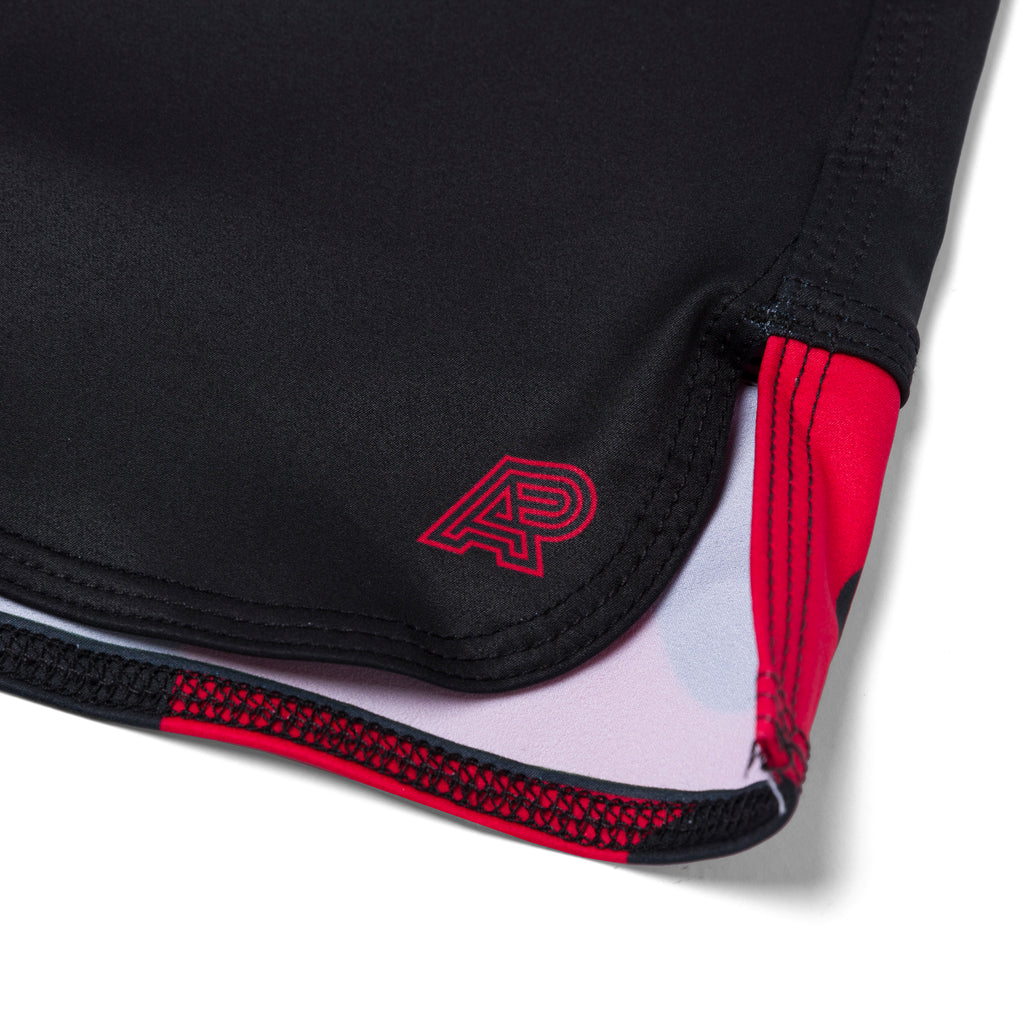 A&P DART CAMO SHORTS BLACK/RED