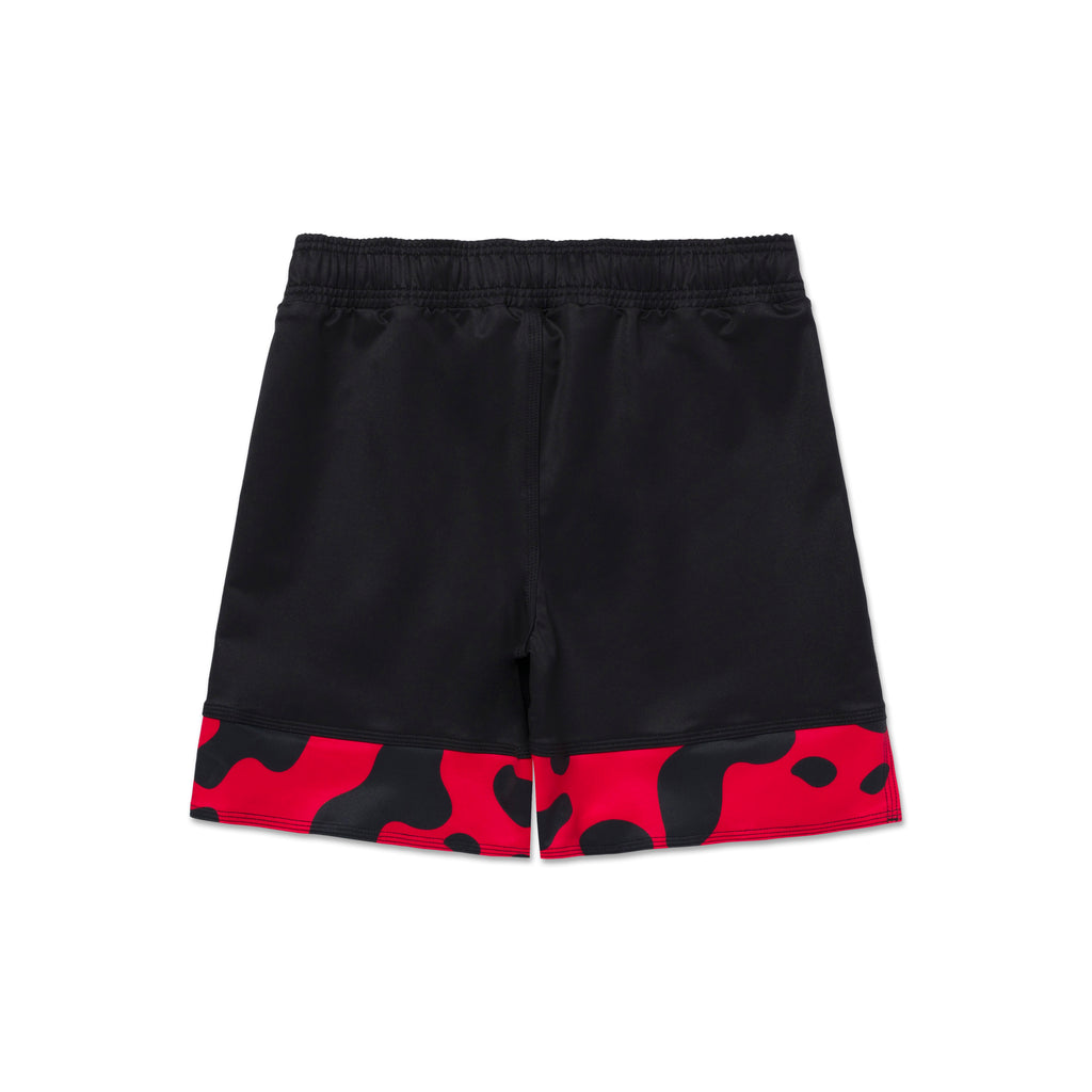 A&P DART CAMO SHORTS BLACK/RED